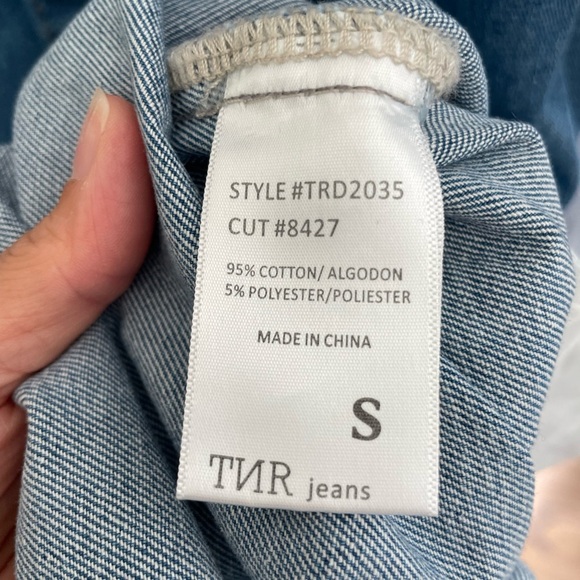 TNR (Bohme) Button Up Denim Dress NWT Belted Cotton Size Small Fall - Picture 8 of 10